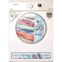 Bompani 7 Kg Front Load Dryer Free Standing Vented White, BO5290UKBI7200, 1 Years Full Warranty