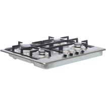 Bompani Gas Hob 4 Burners Size (60 x 60) cm Silver Model BO213LF -1 Years Full Warranty.