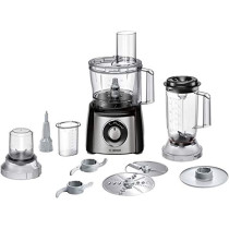 Bosch 800 Watts Food Processor Brushed Stainless Steel, Black - MCM3501MGB