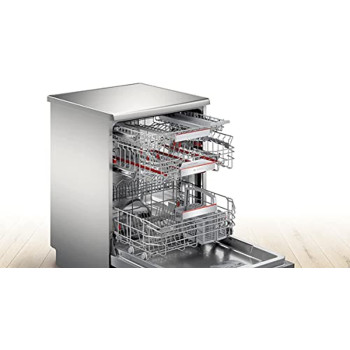 Bosch Free Standing Dishwasher -Sms8Zdi48M with Finish Powerball Ultimate All in One Dishwasher Tablets, Lemon Sparkle, 48 Tabs