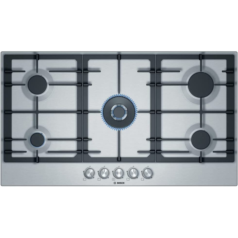Bosch Serie , 6 gas hob90 cm Stainless steel- PCQ9B5O90M"Min 1 year manufacturer warranty"
