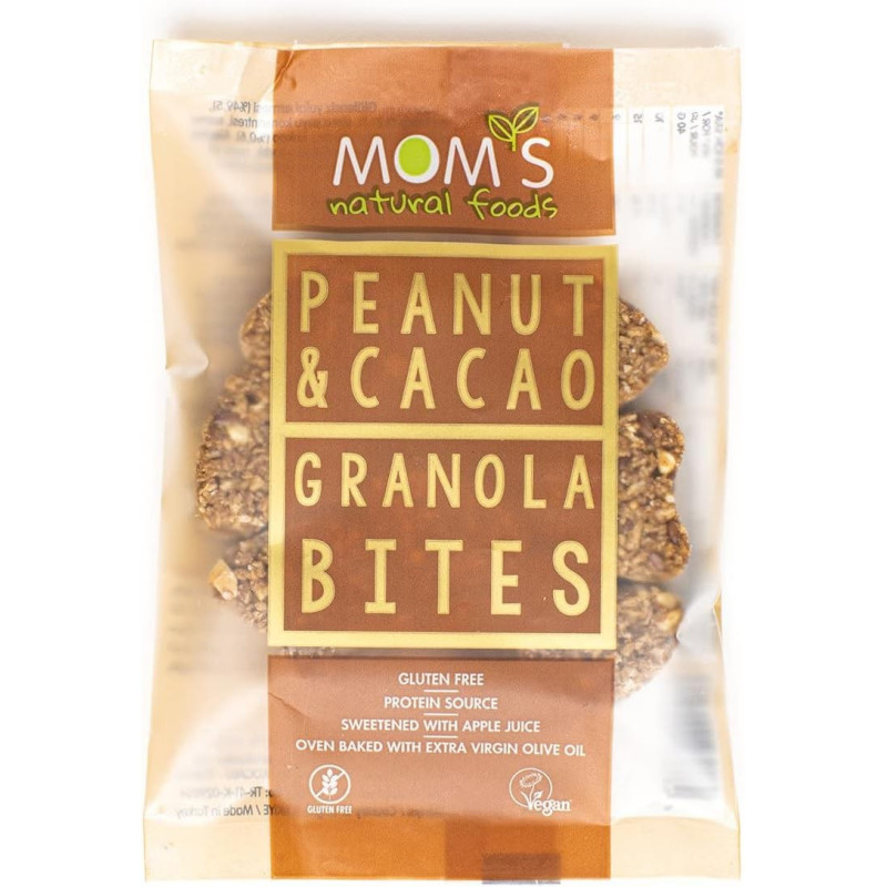 Mom'S Natural Food - Peanut & Cocao Granola Bites