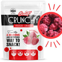 Bonaf Freeze Dried Raspberry, Delicious And Crunchy Snack (25G) 100% Natural Can Add To Granola, Yoghurts, Smoothies Or Desserts
