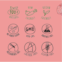 Bonaf Freeze Dried Raspberry, Delicious And Crunchy Snack (25G) 100% Natural Can Add To Granola, Yoghurts, Smoothies Or Desserts
