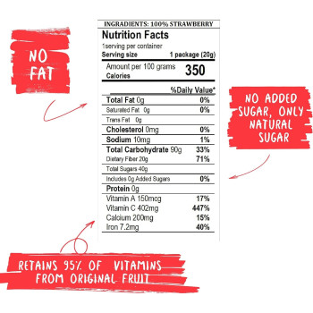 Bonaf Crunchy Freeze Dried Strawberry