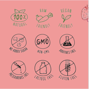 Bonaf Crunchy Freeze Dried Strawberry