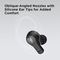 1More Ecs3001T Pistonbuds Tws Earphones 4 Enc Mic Low Latency Dynamic Stereo Earbuds Touch Control Sports Headphones Type-C Bluetooth 5.0 - Black