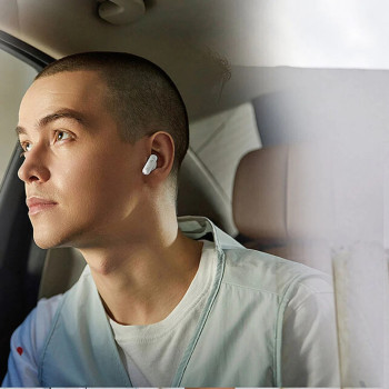 1More Eo007 Neo True Wireless Earbuds Bluetooth Earphone Deep Bass With Dual Mic Active Noise Cancellation 45H Playtime Bluetooth 5.2 - White