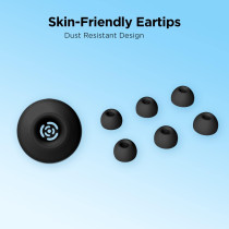 1More Eo009 Omthing Airfree Buds True Wireless Earbuds With Dnn Noise Cancellation For Clear Calls, Bluetooth 5.3 - Black