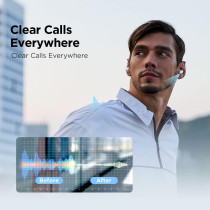 1More Eo009 Omthing Airfree Buds True Wireless Earbuds With Dnn Noise Cancellation For Clear Calls, Bluetooth 5.3 - White