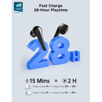 1More Es901 Comfobuds Pro True Wireless Earbuds Anc Modes With 6 Mics Enc Clear Call And Wireless Active Noise Cancelling Bluetooth 5.0 - Black