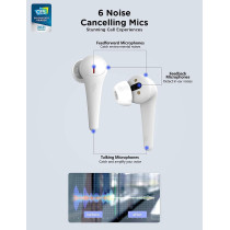 1More Es901 Comfobuds Pro True Wireless Earbuds Anc Modes With 6 Mics Enc Clear Call And Wireless Active Noise Cancelling Bluetooth 5.0 - White