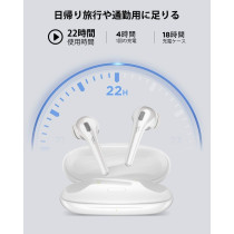 1More Ess3001T Comfobuds True Wireless Ergonomic And Lightweight Earbuds With 4 Enc Microphones, Ipx5 Water Resistance Bluetooth 5.0 Type-C - White