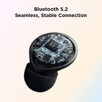 1More Ess6001T Colorbuds True Wireless In-Ear Earbuds With Super Lightweight Design And Premium Bluetooth 5.0 Earphone Ipx5 Water Resistant- Black