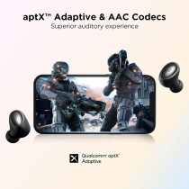 1More Ess6001T Colorbuds True Wireless In-Ear Earbuds With Super Lightweight Design And Premium Bluetooth 5.0 Earphone Ipx5 Water Resistant- Black