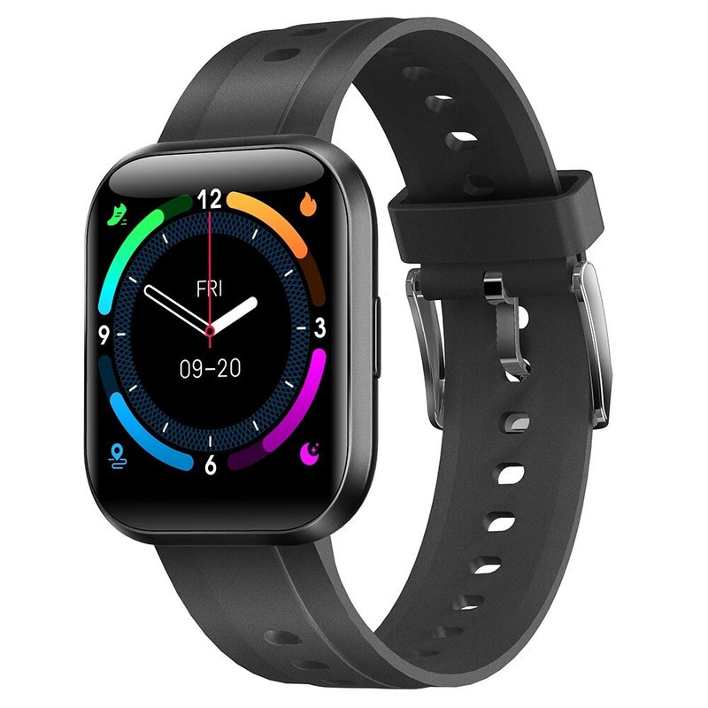 1More Omthing Wod003 E-Joy Smart Watch Plus 1.3Inch For Android And Ios 160Kb Ram + 128Mbit Rom Bluetooth 5.0 Ip68 Water/Dust Resistance - Black