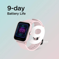 Amazfit Bip U Pro Smart Watch 1.43 Inch Hd Color Screen Display 60+ Sports Mode 24Hrs Health Monitoring Gps Alexa Supported 5Atm Waterproof - Sakura Pink