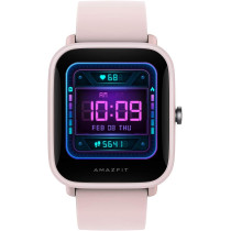Amazfit Bip U Pro Smart Watch 1.43 Inch Hd Color Screen Display 60+ Sports Mode 24Hrs Health Monitoring Gps Alexa Supported 5Atm Waterproof - Sakura Pink