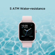 Amazfit Bip U Pro Smart Watch 1.43 Inch Hd Color Screen Display 60+ Sports Mode 24Hrs Health Monitoring Gps Alexa Supported 5Atm Waterproof - Sakura Pink