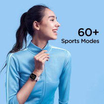Amazfit Bip U Pro Smart Watch 1.43 Inch Hd Color Screen Display 60+ Sports Mode 24Hrs Health Monitoring Gps Alexa Supported 5Atm Waterproof - Sakura Pink