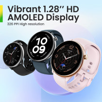 Amazfit GTR Mini Smart Watch 1.28-inch AMOLED Display Sport Watch GPS 5 Satellite Positioning System - Black