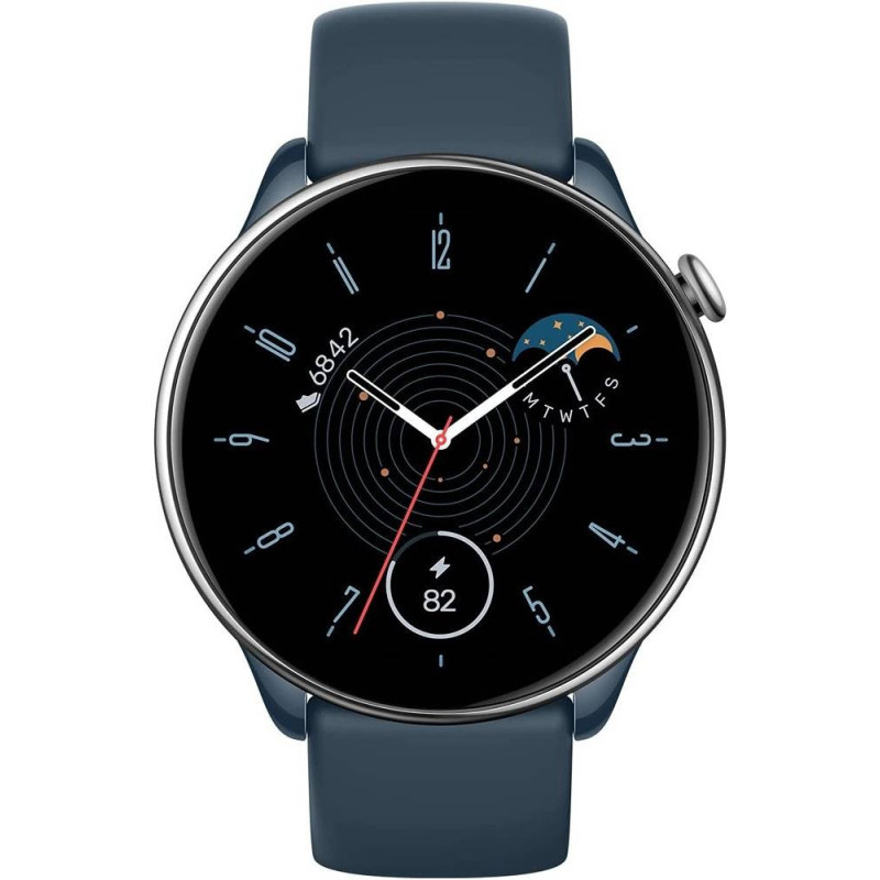 Amazfit Gtr Mini Smart Watch 1.28-Inch Amoled Display Sport Watch Gps 5 Satellite Positioning System 120 Sport Modes Smart Recognition Fitness Watch 5Atm Water Resistance - Blue