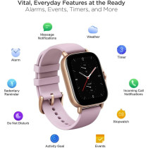 Amazfit Gts 2E Smart Watch 1.65Inch Hd Amoled 24Hrs Heart Rate Monitoring Spo2 Built-In Sports Mode, Gps Support 5 Atm Waterproof Bluetooth 5.0 - Purple