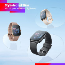 Amazfit Gts 3 Smart Watch 1.75 Ultra Hd Amoled Display 24Hrs Health Monitoring 150+ Sports Mode Fitness Watch 12-Days Battery 5 Atm Waterproof - Brown