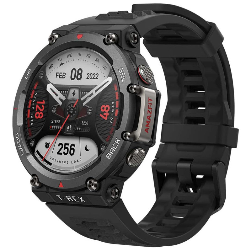 Amazfit T Rex 2 Smart Watch 1.39-Inch Amoled Display Real Time Navigation Gps Health & Fitness Tracker Sport Watch - Black/Silver