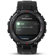 Amazfit T-Rex Pro Smart Watch 1.3-Inch Amoled Screen Military-Grade Design Heart Rate/Sleep/Stress Monitoring Spo2 100+Sports Mode 10Atm Waterproof - Black