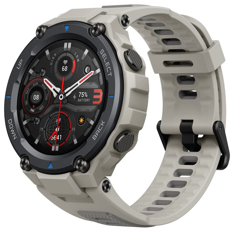Amazfit T-Rex Pro Smart Watch 1.3-inch AMOLED Screen Military-Grade Design SpO2 Waterproof - Grey