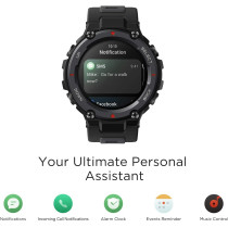 Amazfit T-Rex Pro Smart Watch 1.3-inch AMOLED Screen Military-Grade Design SpO2 Waterproof - Grey