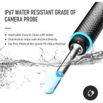 Bebird M9 Pro Smart Visual Ear Cleaning Stick With 3 Mega Pixels Endoscope Hd Camera, 350Mah Long Battery, Ip65 Waterproof - Black