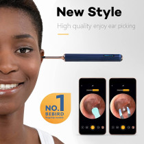 Bebird Note 3 Pro Wireless Smart Ear Stick With 10 Megapixel Hd Otoscope Camera 2 In 1 Rod & Tweezer 12 Pieces Spoons Ear Wax Removal Tool - Blue