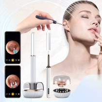 Bebird Note 3 Pro Wireless Smart Ear Stick With 10 Megapixel Hd Otoscope Camera 2 In 1 Rod & Tweezer 12 Pieces Spoons Ear Wax Removal Tool - White