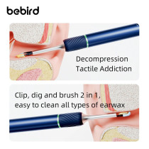 Bebird Note5 Pro Smart Visual Ear Cleaning Stick With Built-In 10 Mega Pixel Camera & Wifi Connectivity For Ios/Android Real Time Viewing Ear Wax Removal Tool - White
