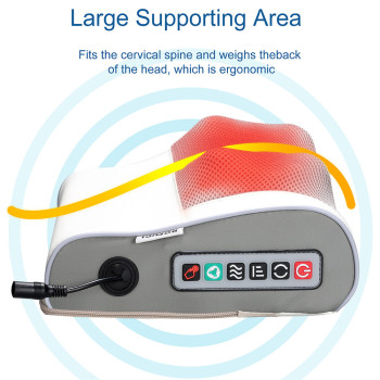 Bomidi Mp1 Massage Pillow Multifunctional Back Massager With Hot Compress Adjustable Speed Electric 8 Massage Heads Eva Material Pu Leather 24W - Red