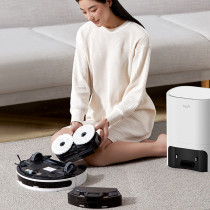 Deerma A10 All in One Smart Robot Vacuum Cleaner 2200Pa Suction Force 380ml 3L Dust Bag - White