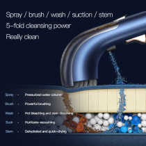 DEERMA BY200 Fabric Vacuum Cleaner Wet & Dry Vacuum With Hot Rinsing Spray integrated For Sofa/Carpet/Curtain 1.6L Water Tank 850W - Blue