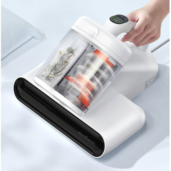 Deerma CM990 Dust Mite Vacuum Cleaner Double Tube With Digital Screen 13kPa Suction Force 0.6L Dust Bin 450W - White