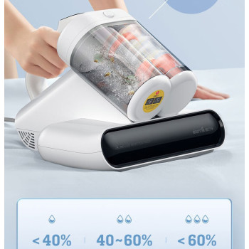 Deerma CM990 Dust Mite Vacuum Cleaner Double Tube With Digital Screen 13kPa Suction Force 0.6L Dust Bin 450W - White