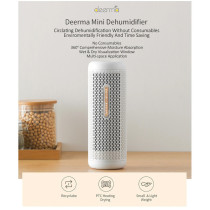 Deerma Cs90M Mini Dehumidifier Reduce Air Humidity Moisture Absorption Ptc Heating Drying Recyclable Dehumidification Portable And Light Weight - White