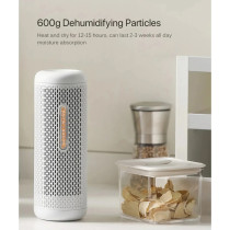 Deerma Cs90M Mini Dehumidifier Reduce Air Humidity Moisture Absorption Ptc Heating Drying Recyclable Dehumidification Portable And Light Weight - White
