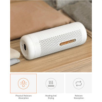Deerma Cs90M Mini Dehumidifier Reduce Air Humidity Moisture Absorption Ptc Heating Drying Recyclable Dehumidification Portable And Light Weight - White