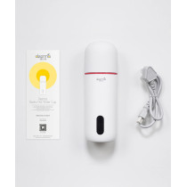 Deerma Dr035S Portable Electric Kettle Thermos Bottle With Led & Temperature Control 350Ml Capacity - White