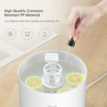 Deerma F301 Wide Range Purifying Air Humidifier Mute Ultrasonic Aroma Diffuser For Home And Office 2.5Liters Capacity Ultra-Quiet And Efficient Technology, 25W Power - White