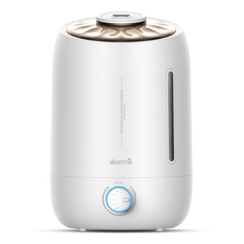 Deerma F500 Ultrasonic Humidifier 5L Manual Air Purifier Rotatable Mist Nozzle Quiet Operation With Activated Carbon Filter - White