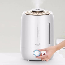 Deerma F500 Ultrasonic Humidifier 5L Manual Air Purifier Rotatable Mist Nozzle Quiet Operation With Activated Carbon Filter - White