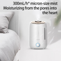 Deerma F500 Ultrasonic Humidifier 5L Manual Air Purifier Rotatable Mist Nozzle Quiet Operation With Activated Carbon Filter - White
