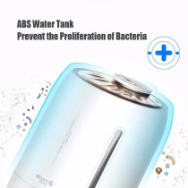 Deerma F500 Ultrasonic Humidifier 5L Manual Air Purifier Rotatable Mist Nozzle Quiet Operation With Activated Carbon Filter - White